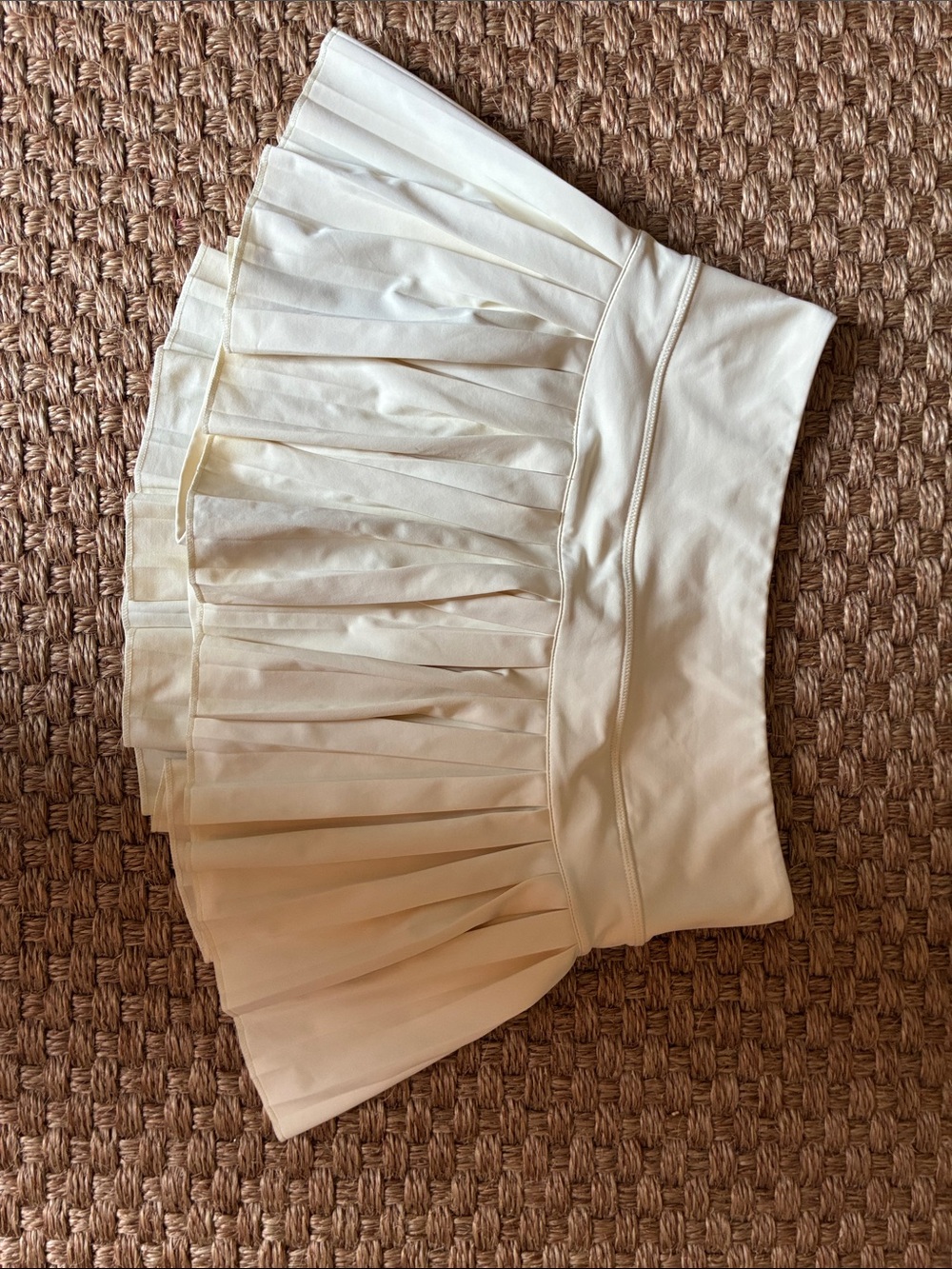 Pleated Cream Women’s Goldhinge  Skirt